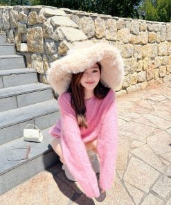 Alternative view of Mélange Blush Knit