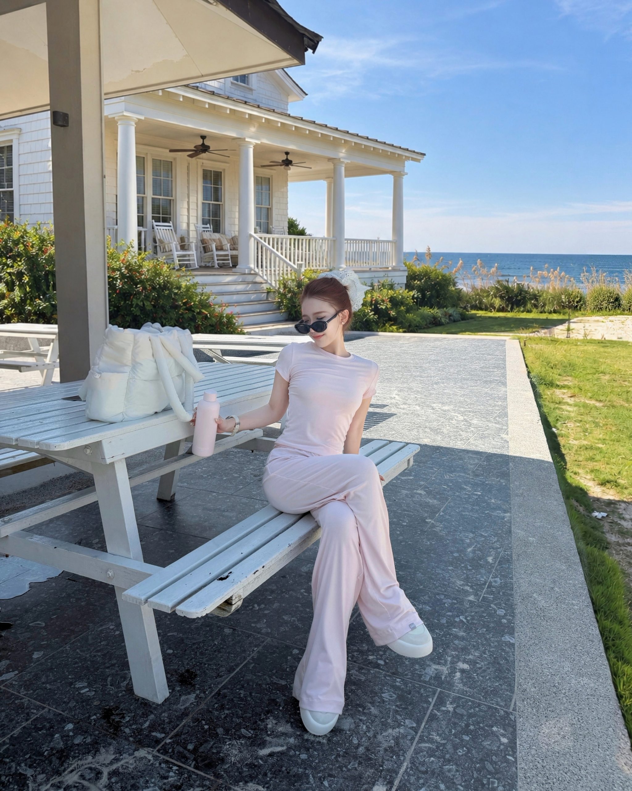 Second-Skin Modal Pilates Set (Bare Pink) - Image 2